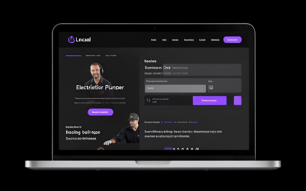 Ukázkový návrh webu — Elektroinstalace a servis — rezervace termínu