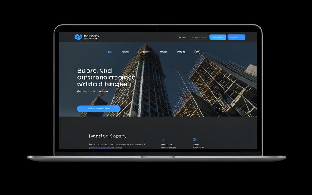 Ukázkový návrh webu — Stavební firma — prezentace realizací